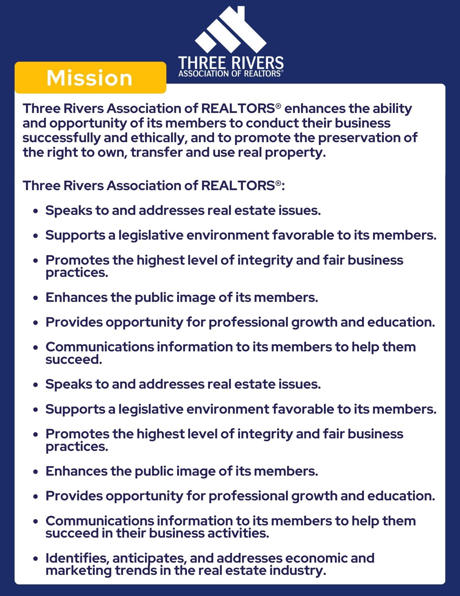 Blue Illustrative Company Vision and Mission Poster